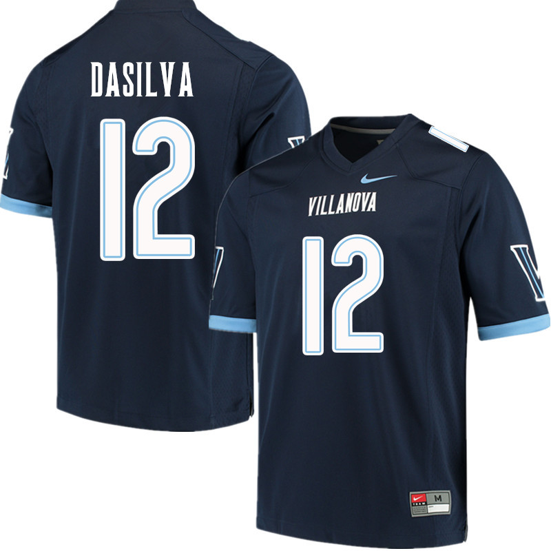 Men #12 Adeyemi DaSilva Villanova Wildcats College Football Jerseys Sale-Navy